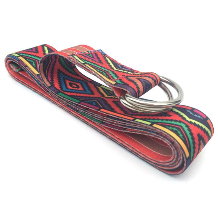Color Pattern Stretch Band Yoga Stretch Band, Size: 185 x 3.8cm