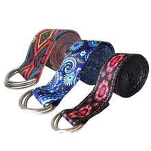 Load image into Gallery viewer, Color Pattern Stretch Band Yoga Stretch Band, Size: 185 x 3.8cm