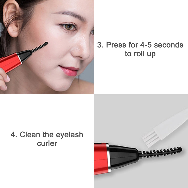 Electric Eyelash Curler  Charging Beauty Tool, 380mAh (White)