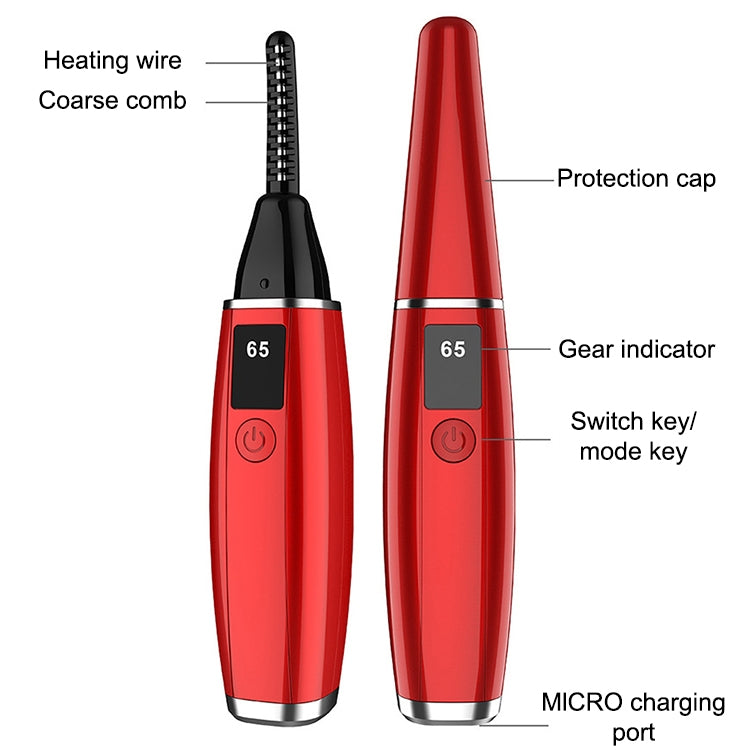 Electric Eyelash Curler  Charging Beauty Tool, 380mAh (White)