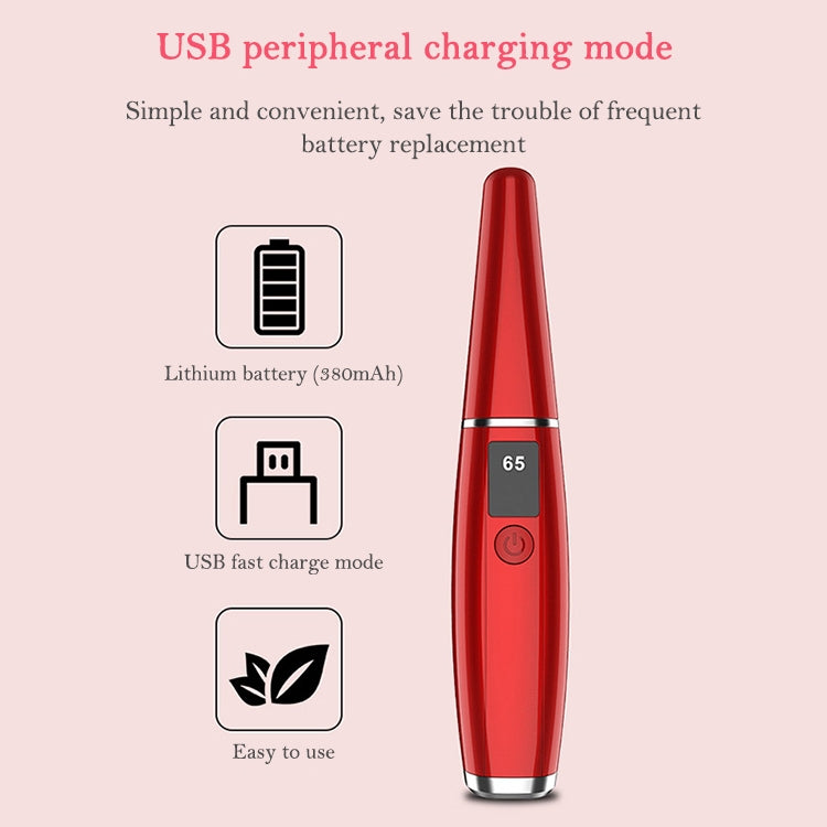 Electric Eyelash Curler  Charging Beauty Tool, 380mAh (White)