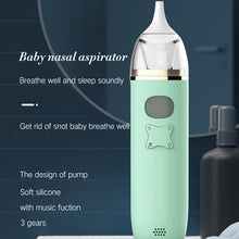 Load image into Gallery viewer, Music Baby Nasal Aspirator Newborn Electric Snot Cleaner