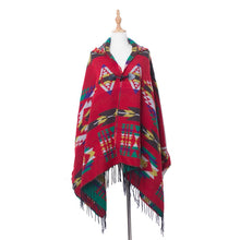Load image into Gallery viewer, Autumn And Winter Horn Buckle Ethnic Style Hooded Cloak Shawl Bohemian Hooded Shawl