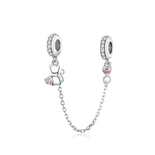 Load image into Gallery viewer, S925 Silver Cat Safety Chain DIY Bracelet Accessories