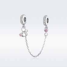 Load image into Gallery viewer, S925 Silver Cat Safety Chain DIY Bracelet Accessories