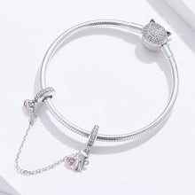 Load image into Gallery viewer, S925 Silver Cat Safety Chain DIY Bracelet Accessories