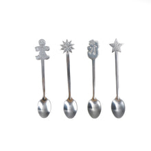 Load image into Gallery viewer, 2 Sets Creative Stainless Steel Christmas Cutlery Four-piece Set
