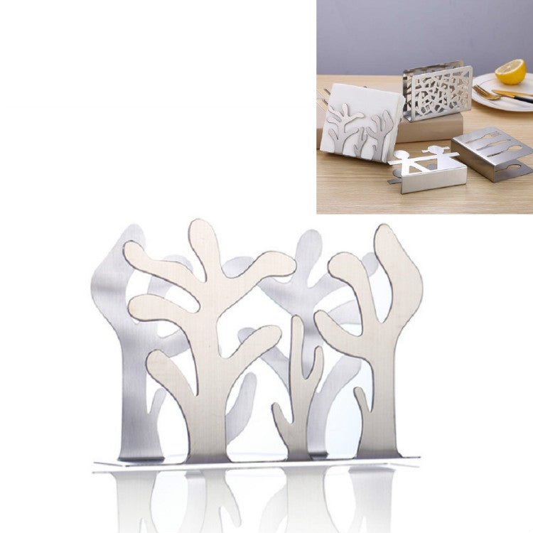 Restaurant Hotel Napkin Nolder Paper Towel Holder Stainless Steel Square Towel Holder, Tableware (Sanding), Grilles (Sanding), Grilles (Bright Light), Plant (Sanding), Lovers (Sanding)