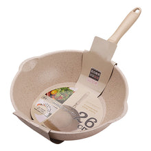 Load image into Gallery viewer, Thick Bottom Maifan Stone Household Small Frying Pan Non Stick Pan Deep Frying Pan, 20cm Black Without Cover, 20cm Beige Without Cover, 24cm Black Without Cover, 24cm Beige Without Cover, 26cm Black Without Cover, 26cm Beige Without Cover              ...