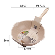 Load image into Gallery viewer, Thick Bottom Maifan Stone Household Small Frying Pan Non Stick Pan Deep Frying Pan, 20cm Black Without Cover, 20cm Beige Without Cover, 24cm Black Without Cover, 24cm Beige Without Cover, 26cm Black Without Cover, 26cm Beige Without Cover              ...