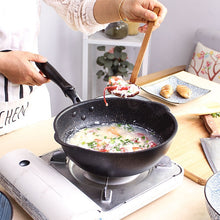Load image into Gallery viewer, Thick Bottom Maifan Stone Household Small Frying Pan Non Stick Pan Deep Frying Pan, 20cm Black Without Cover, 20cm Beige Without Cover, 24cm Black Without Cover, 24cm Beige Without Cover, 26cm Black Without Cover, 26cm Beige Without Cover              ...