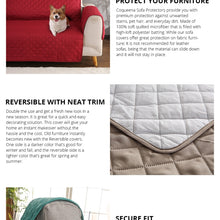 Load image into Gallery viewer, Reversible Machine Washable Sofa Couch Covers Anti-slip Recliner Sofa Protective Mat for Pet Dogs Cats, 55x196cm, 130x196cm, 190x196cm