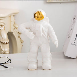 Astronaut Ceramic Model Dried Flowers Ceramic Vase for Tabletop Decor Tool