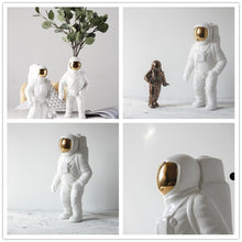 Load image into Gallery viewer, Astronaut Ceramic Model Dried Flowers Ceramic Vase for Tabletop Decor Tool