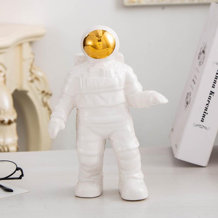Astronaut Ceramic Model Dried Flowers Ceramic Vase for Tabletop Decor Tool