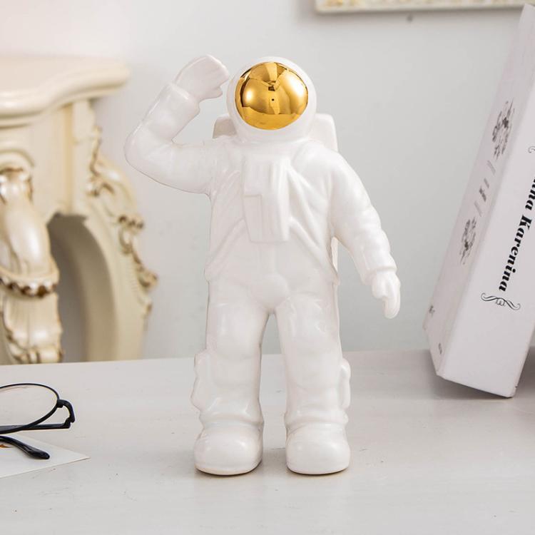 Astronaut Ceramic Model Dried Flowers Ceramic Vase for Tabletop Decor Tool