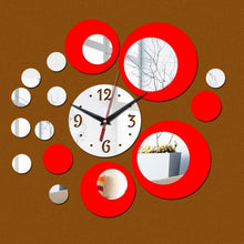 Load image into Gallery viewer, 3D Stereo Decorative Clock Acrylic Digital Mirror Wall Sticker Wall Clock