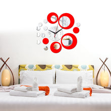 Load image into Gallery viewer, 3D Stereo Decorative Clock Acrylic Digital Mirror Wall Sticker Wall Clock