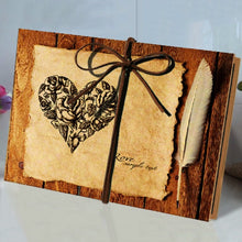 Load image into Gallery viewer, Retro Paste Folding 18 Fold Pages 34 Sides Creative Manual Album Book, Kraft Page, Black Kraft Inside Page, Coffee Kraft Inside Page
