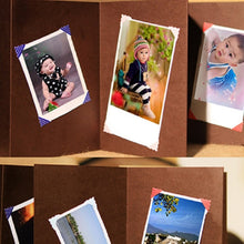 Load image into Gallery viewer, Retro Paste Folding 18 Fold Pages 34 Sides Creative Manual Album Book, Kraft Page, Black Kraft Inside Page, Coffee Kraft Inside Page
