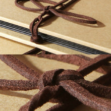 Load image into Gallery viewer, Retro Paste Folding 18 Fold Pages 34 Sides Creative Manual Album Book, Kraft Page, Black Kraft Inside Page, Coffee Kraft Inside Page