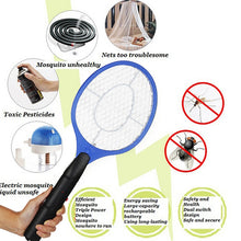 Load image into Gallery viewer, Hand Racket Mosquito Swatter Insect Home Garden Pest Bug Fly Mosquito Zapper Swatter Killer Electric Fly Swatter
