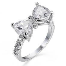 Load image into Gallery viewer, Female Fashion Lovely Bowknot Design Zircon Ring, 6, 7, 8, 9, 10