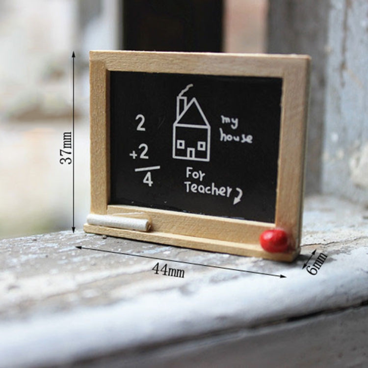 Doll House Miniature Accessories Wooden Blackboard Model Toy