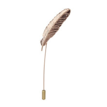 Load image into Gallery viewer, Cute Leaf Feather Needle Pin Brooch, Gold, Silver