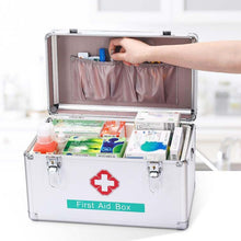 Load image into Gallery viewer, Emergency Aluminum Medicine Cabinet for Household Aluminum Alloy Medicine Box Enterprise, 10 inch Small, 12 inch Mdeium, 14 inch Large, 16 inch Extra Large