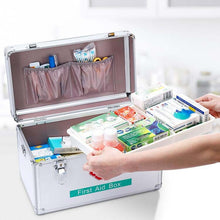 Load image into Gallery viewer, Emergency Aluminum Medicine Cabinet for Household Aluminum Alloy Medicine Box Enterprise, 10 inch Small, 12 inch Mdeium, 14 inch Large, 16 inch Extra Large