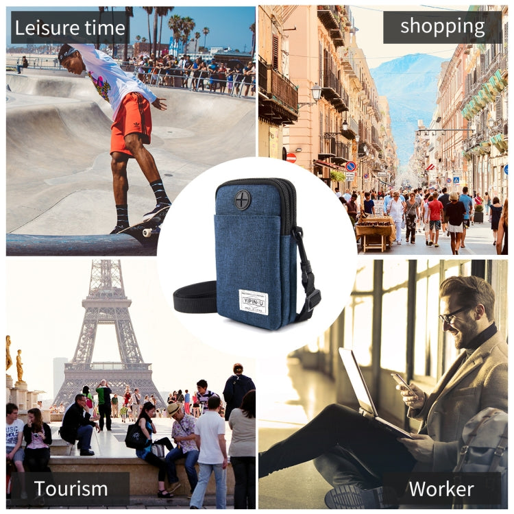 YIPINU Multifunctional Hanging Neck Mini Waterproof Mobile Phone Storage Bag