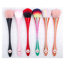 Load image into Gallery viewer, Nail Dust Cleaning Brush Nail Glitter Remover UV Gel Powder Removal Acrylic Nail Brushes Manicure Tools, Rose Gold, Rose Gold Color Hair, Red, Twilight, Pink Little Waist, Black Small Waist, Gradient Color, Rose Gold Large Caliber