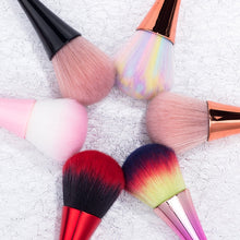 Load image into Gallery viewer, Nail Dust Cleaning Brush Nail Glitter Remover UV Gel Powder Removal Acrylic Nail Brushes Manicure Tools, Rose Gold, Rose Gold Color Hair, Red, Twilight, Pink Little Waist, Black Small Waist, Gradient Color, Rose Gold Large Caliber