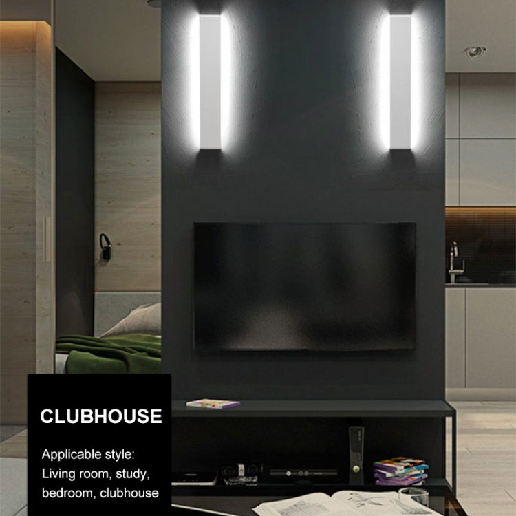 Modern Minimalist Living room Hallway Stairs Sconce LED Wall Lamp Creative Decoration Lighting, Black-15cm 6W, Black-30cm 12W