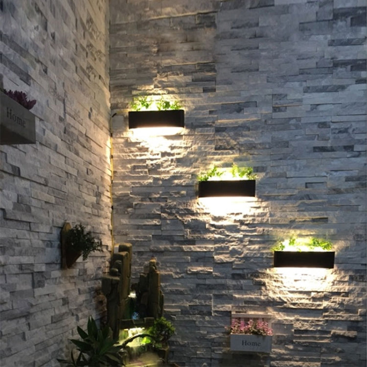 Modern Minimalist Living room Hallway Stairs Sconce LED Wall Lamp Creative Decoration Lighting, Black-15cm 6W, Black-30cm 12W