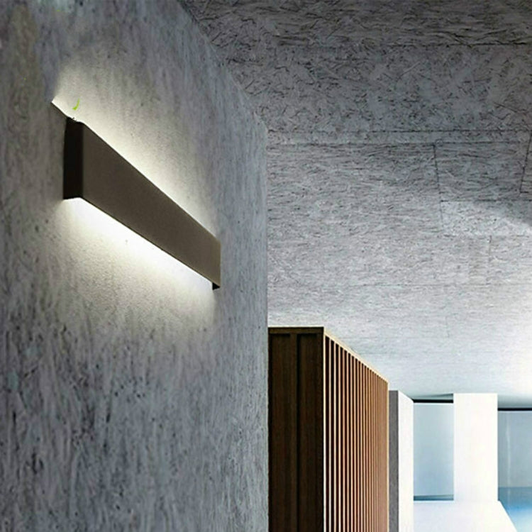 Modern Minimalist Living room Hallway Stairs Sconce LED Wall Lamp Creative Decoration Lighting, Black-15cm 6W, Black-30cm 12W