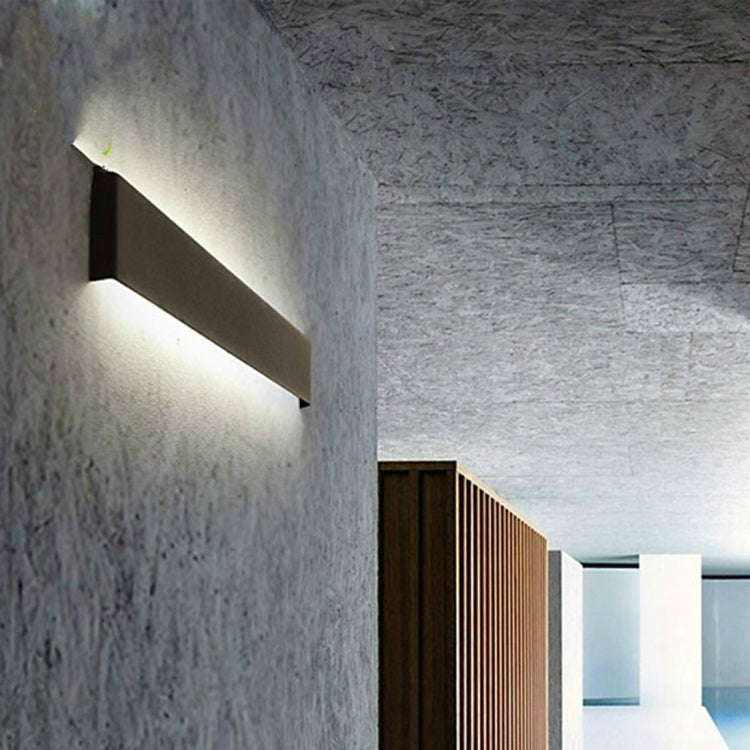 Modern Minimalist Living room Hallway Stairs Sconce LED Wall Lamp Creative Decoration Lighting, Black-15cm 6W, Black-30cm 12W