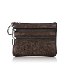 Load image into Gallery viewer, Genuine Leather Women Small Wallet Change Purses Zipper Card Holder Wallets