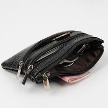 Load image into Gallery viewer, Genuine Leather Women Small Wallet Change Purses Zipper Card Holder Wallets
