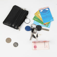 Load image into Gallery viewer, Genuine Leather Women Small Wallet Change Purses Zipper Card Holder Wallets