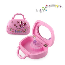 Load image into Gallery viewer, Creative Ballet Girl Handbag Design Music Jewelry Box, Pink, Green