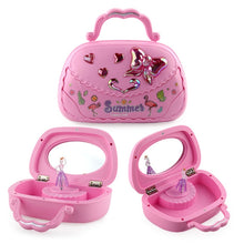 Load image into Gallery viewer, Creative Ballet Girl Handbag Design Music Jewelry Box, Pink, Green