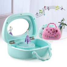 Load image into Gallery viewer, Creative Ballet Girl Handbag Design Music Jewelry Box, Pink, Green
