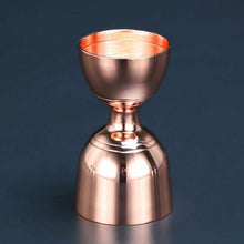 Load image into Gallery viewer, Stainless Steel Wine Measurer Ounce Cup Mixing Measuring Cup, Rose Gold, Gun Black, Tyrant Gold, Bronze, Mirror Light