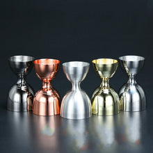 Load image into Gallery viewer, Stainless Steel Wine Measurer Ounce Cup Mixing Measuring Cup, Rose Gold, Gun Black, Tyrant Gold, Bronze, Mirror Light