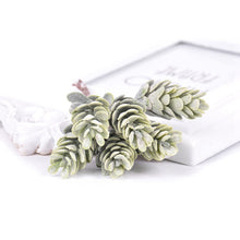 Load image into Gallery viewer, 2 Bunches Artificial Flowers Plant Pine Cone Bouquet for Wedding Christmas Decoration