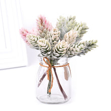 Load image into Gallery viewer, 2 Bunches Artificial Flowers Plant Pine Cone Bouquet for Wedding Christmas Decoration