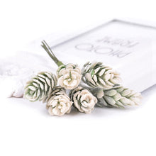 Load image into Gallery viewer, 2 Bunches Artificial Flowers Plant Pine Cone Bouquet for Wedding Christmas Decoration