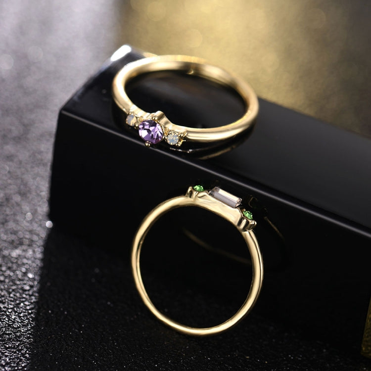 4 PCS Women Vintage Bohemian Crystal Zircon Ring Set, 6, 7, 8, 9, 5, 10, 11